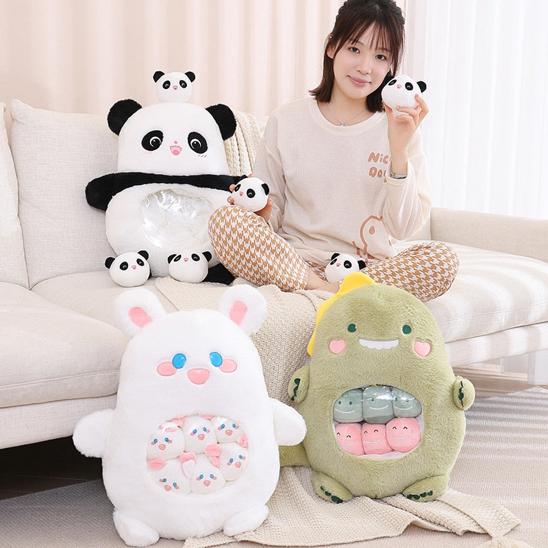 A Bag of 6 pcs Animal Plushies Pillow Plush Toys  40x50cm - Koala/Bear/Panda/Rabbit/DinosaurA Bag of 6 pcs Animal Plushies Pillow Plush Toys  40x50cm - Koala/Bear/Panda/Rabbit/Dinosaur