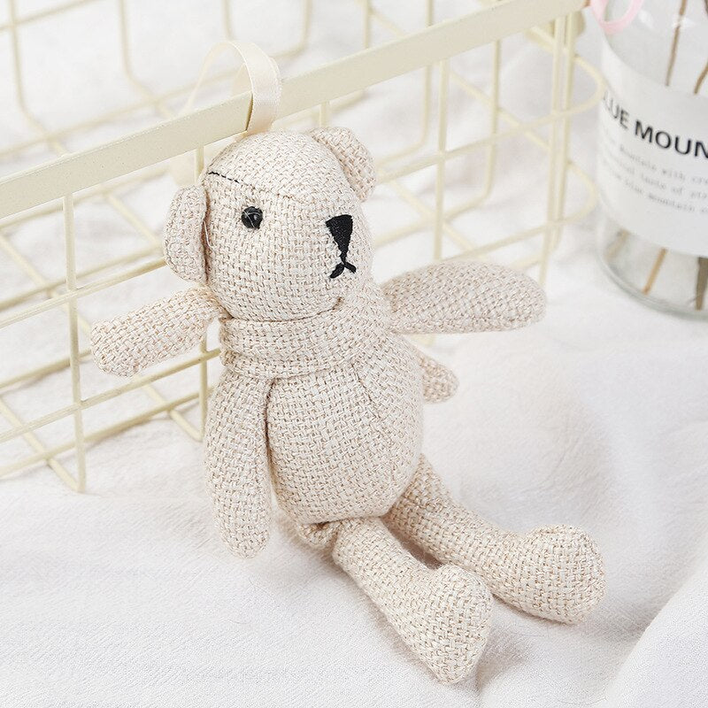 Animal (Rabbit/Bear) Plush Toys 18cm (Dark Grey/Blue/Pink/Light Grey/Light Yellow/Navy/Rose Red)