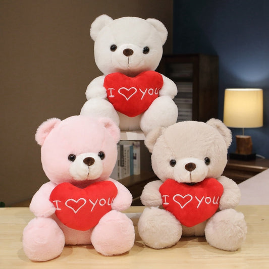 Teddy Bear Plush Toys (Bear Holding "I Love You" Heart) 28cm