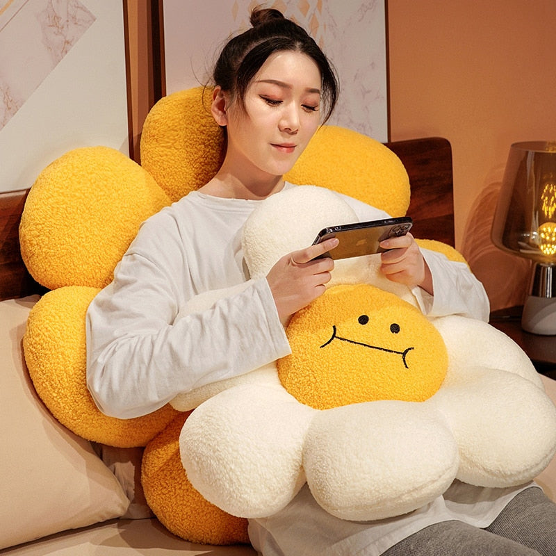 Smiley Flower Pillow Plush Toys 36-80cm