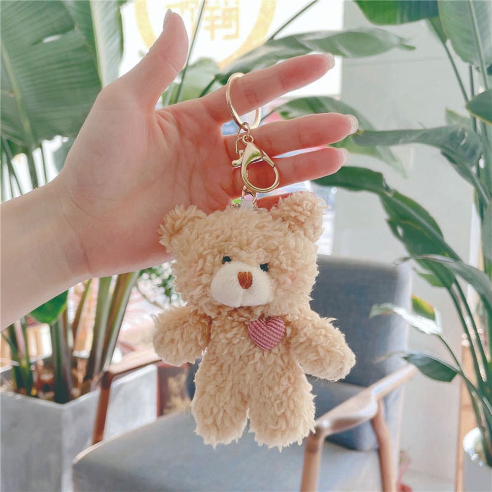 Animal (Bear/Rabbit/Dog) Plush Keychain 11cm