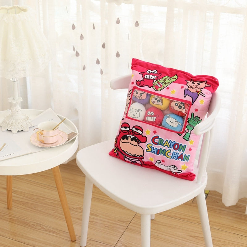 A Bag With 6-9 pieces of Mini balls Snacks/Pudding Plush Toys 40-50cm