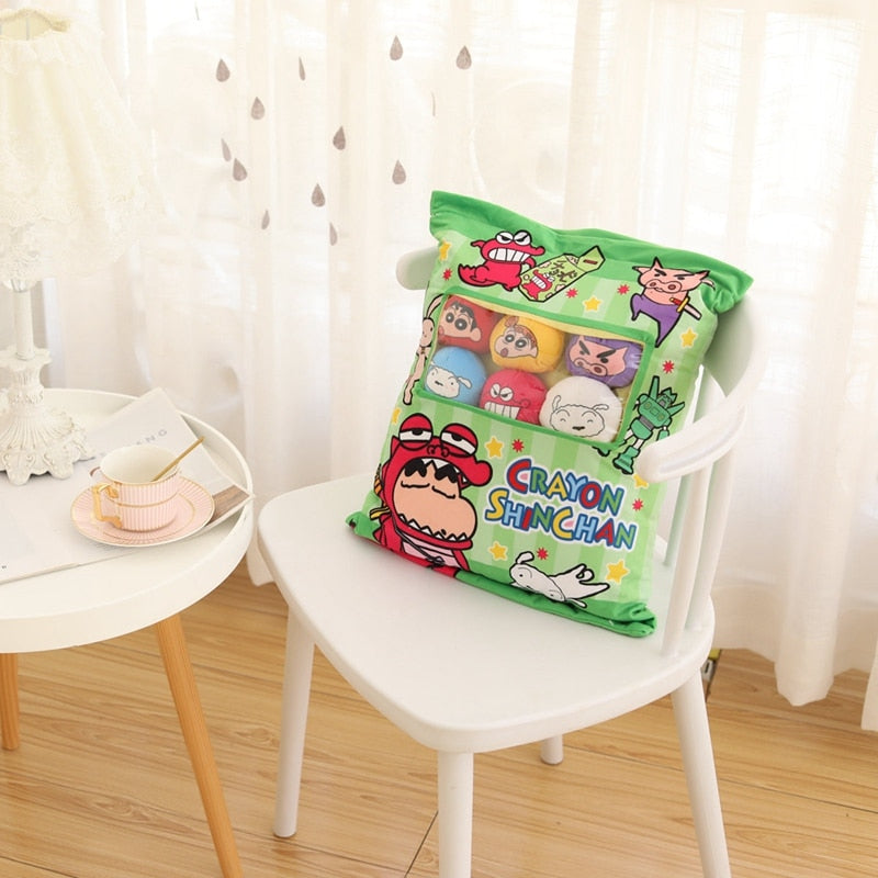 A Bag With 6-9 pieces of Mini balls Snacks/Pudding Plush Toys 40-50cm