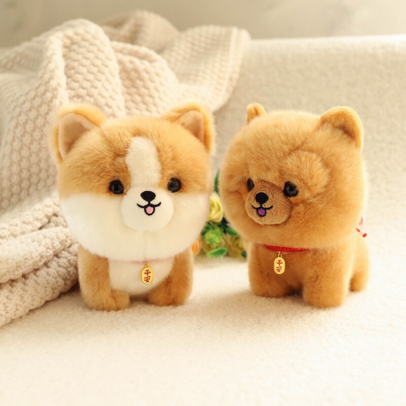 Dog/Puppy (Bichon Frise/Husky/Corgi/Akita) Plush Toys 20cm