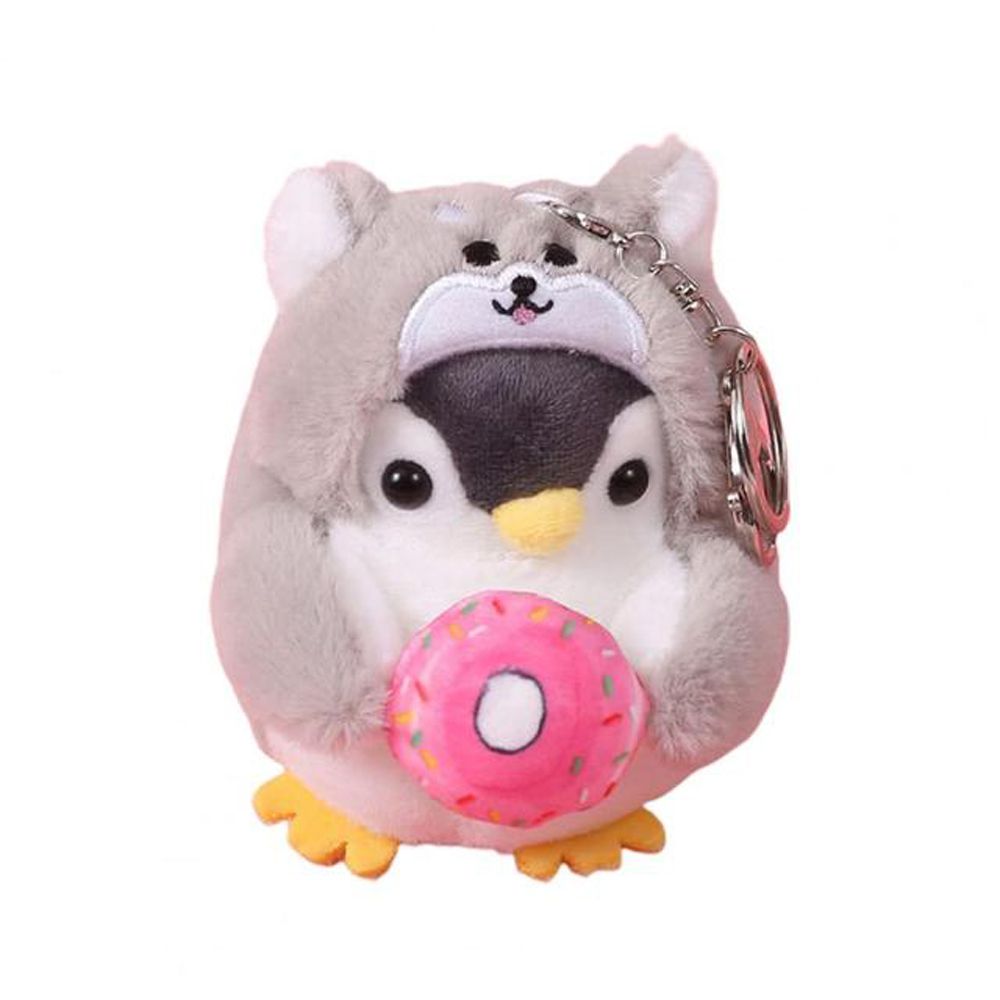 10cm Animal (Penguin, Hamster & Duck) Plush Keychain