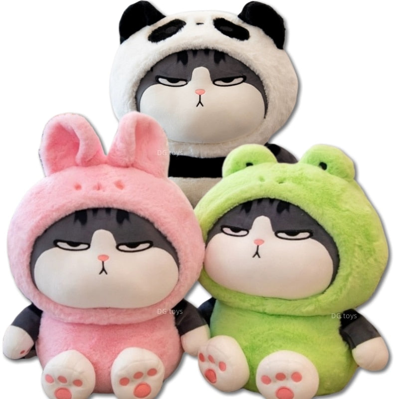 Long Live My Emperor Cat With Animal (Rabbit/Frog/Panda) Dress Up Plush Toys 20/37cm