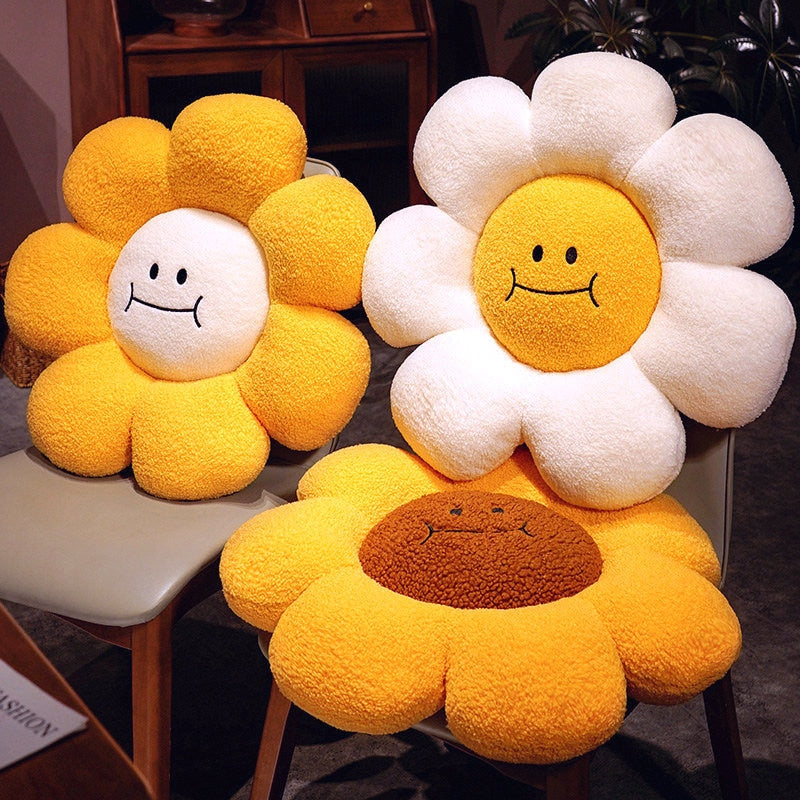 Smiley Flower Pillow Plush Toys 36-80cm