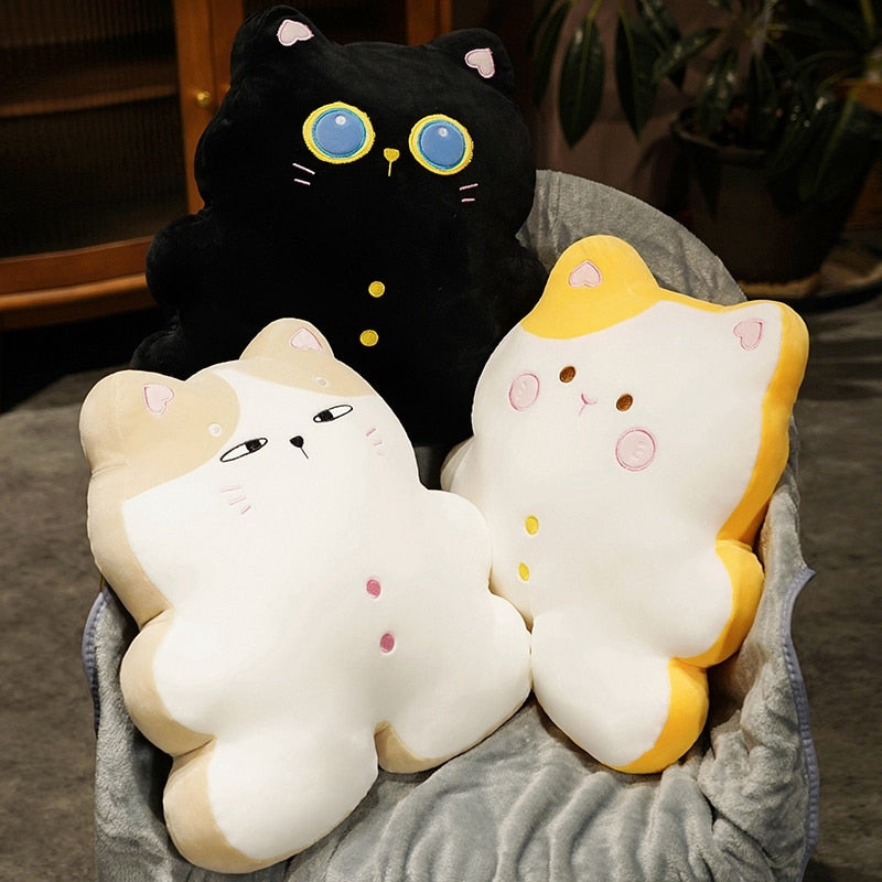 Cat Pillow Plush Toys With/Without Blanket