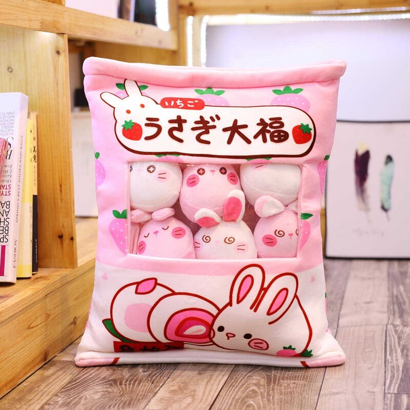 A Bag With 6-9 pieces of Mini balls Snacks/Pudding Plush Toys 40-50cm