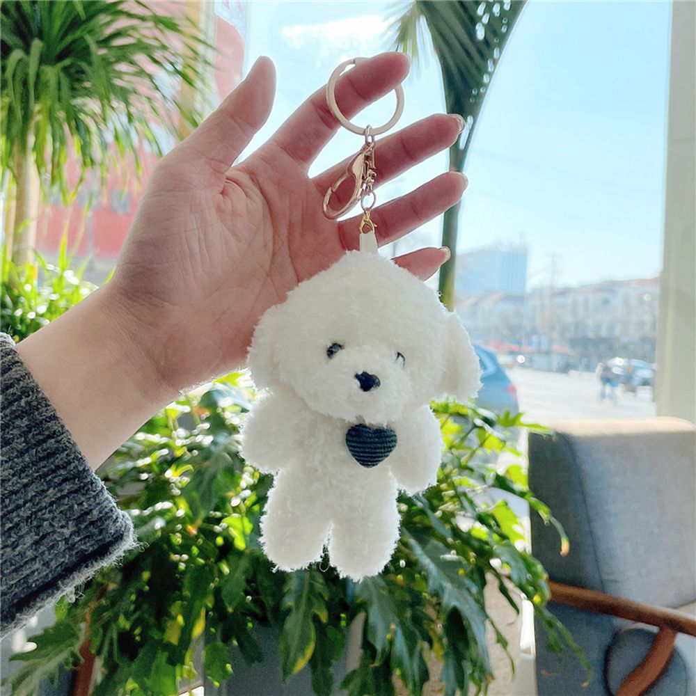 Animal (Bear/Rabbit/Dog) Plush Keychain 11cm