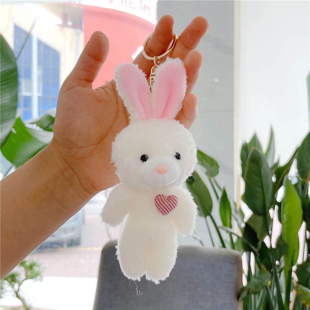 Animal (Bear/Rabbit/Dog) Plush Keychain 11cm