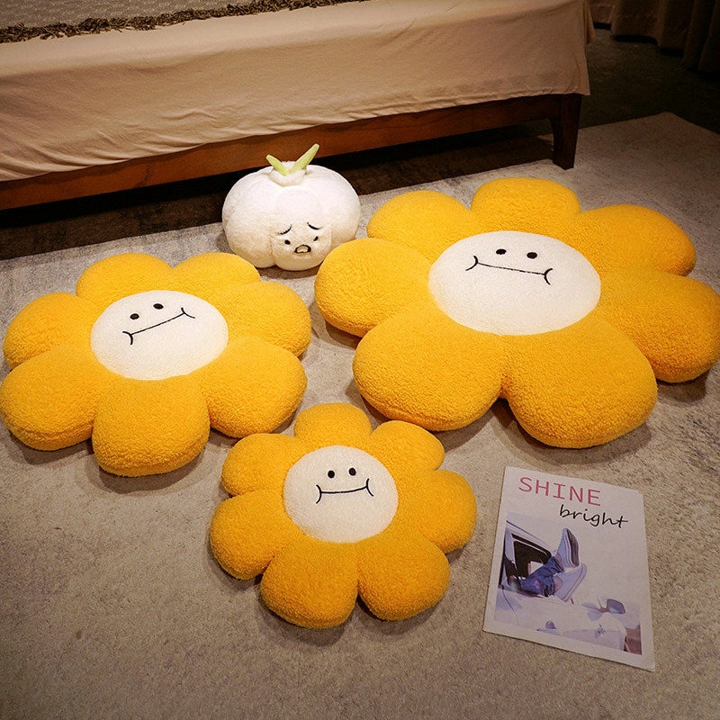 Smiley Flower Pillow Plush Toys 36-80cm