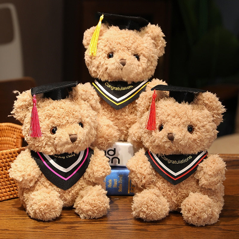 Cute Teddy Bear Graduation Plush Toys 23cm 8 styles