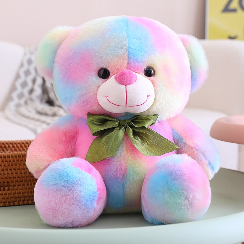 Teddy Bear(With Lovely Bow) Plush Toys - Brown/Colourful 25/35/45cm