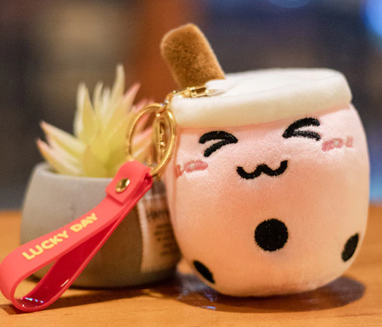 10cm Cute Bubble Tea Keychain