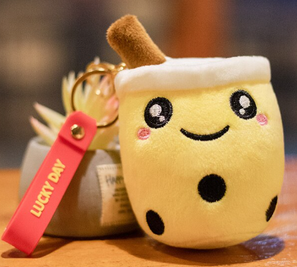 10cm Cute Bubble Tea Keychain