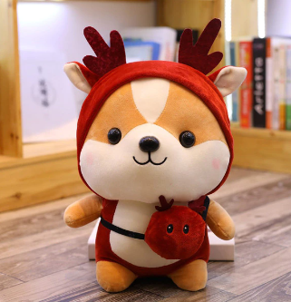 Cute shiba inu plush sales