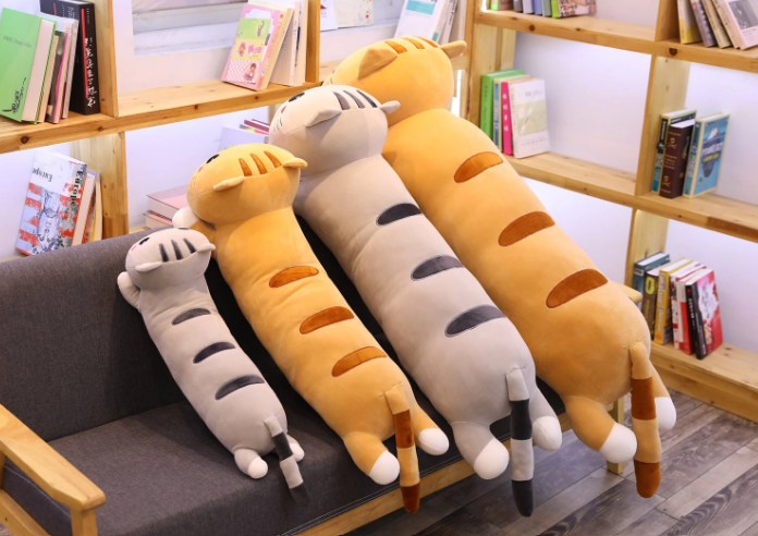 50/70/90/110/130cm Cute Soft Long Cat Pillow Plush Toys