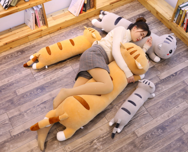 50/70/90/110/130cm Cute Soft Long Cat Pillow Plush Toys