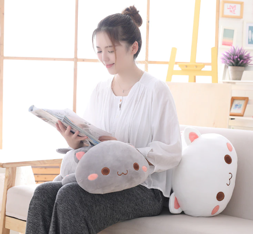 35/50/65cm Kawaii Lying Cat Plush Toys