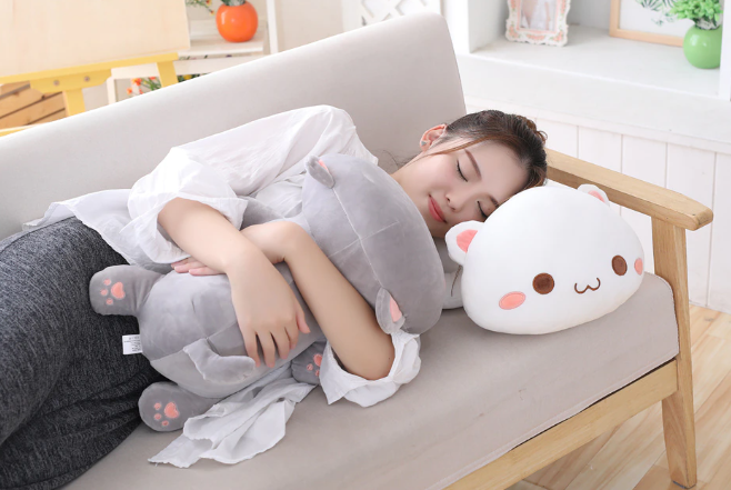 35/50/65cm Kawaii Lying Cat Plush Toys