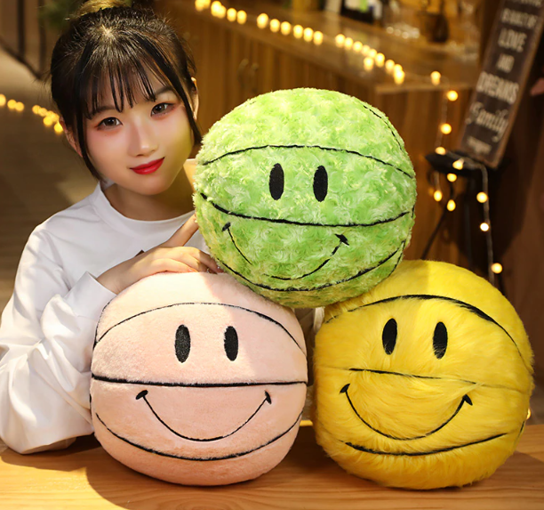 Smiley Basketball Plush Toy 30cm 