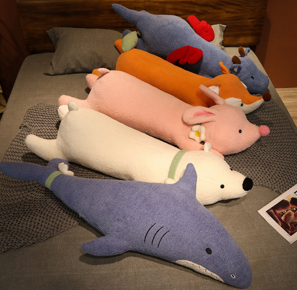 Animal (Fox/Shark/Rabbit/Bear/dragon) Pillow Plush Toy 100/120cm