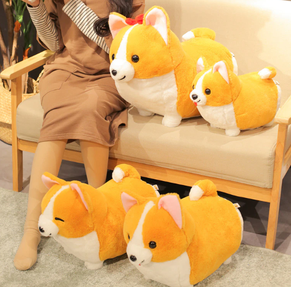 Cute Corgi Dog Plush Toy 38/45/60cm