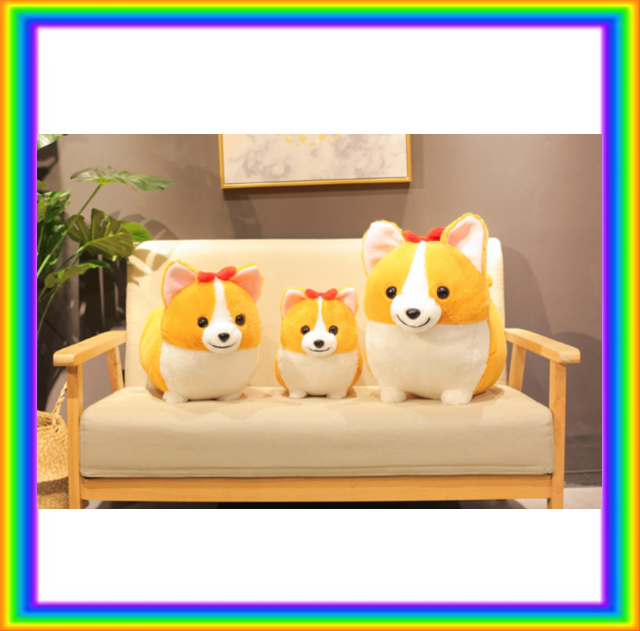 Cute Corgi Dog Plush Toy 38/45/60cm