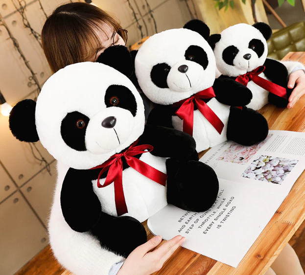 Panda With Bow-Knot Plush Toy 25-45cm