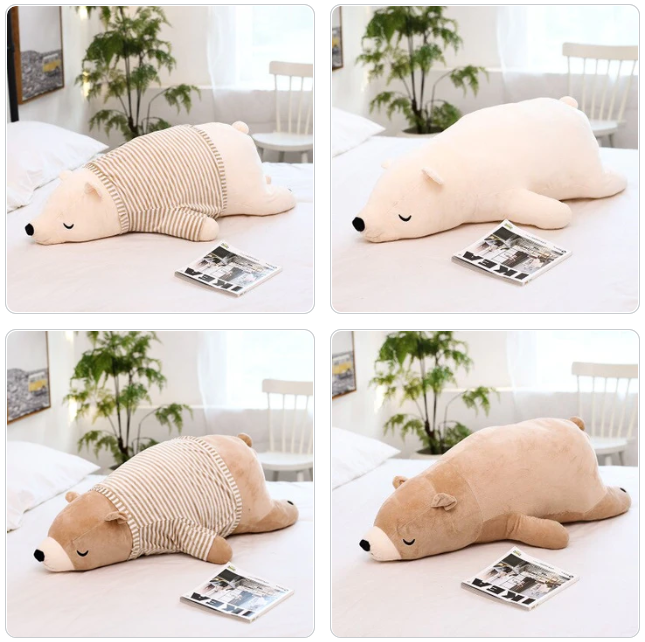 Polar Bear (with/without cloth) Plush Toy 35-110cm