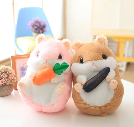 Hamster With Snack Plush Toys 