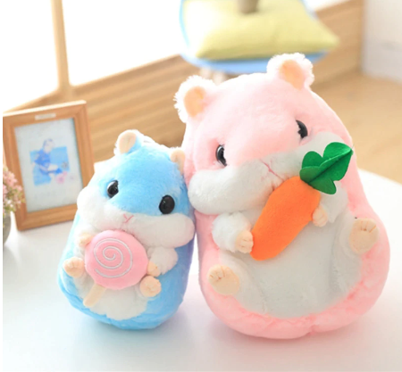 Hamster With Snack Plush Toys 