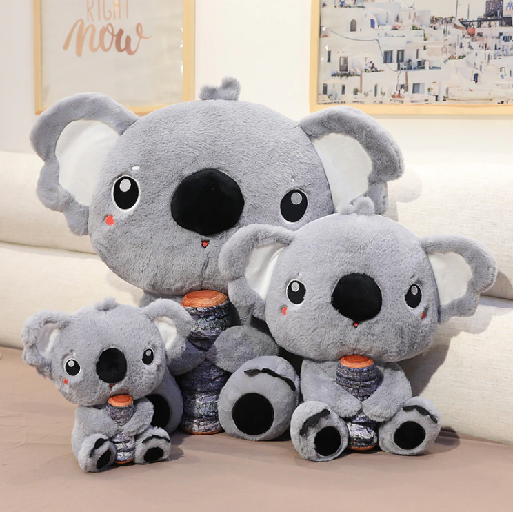 Koala Embrace Tree Stump Plush Toys 30-70cm