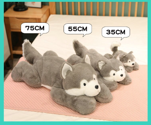 Lying Animal (Polar Bear/Pig/Husky Dog/Dinosaur) Plush Toys