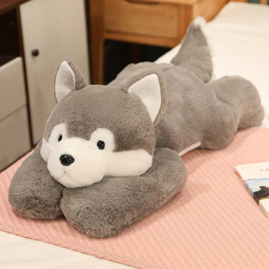 Lying Animal (Polar Bear/Pig/Husky Dog/Dinosaur) Plush Toys