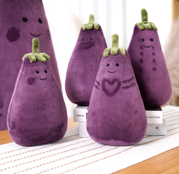 Mushroom and Eggplant Plush Toys 20-100cm