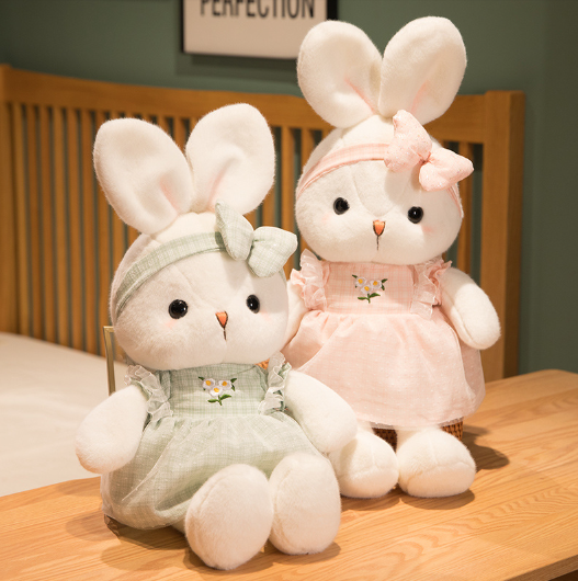 Rabbit With Dress And Headband Plush Toys 40-80cm