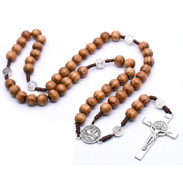 Rosary (QIGO Wooden Beads) 59cm