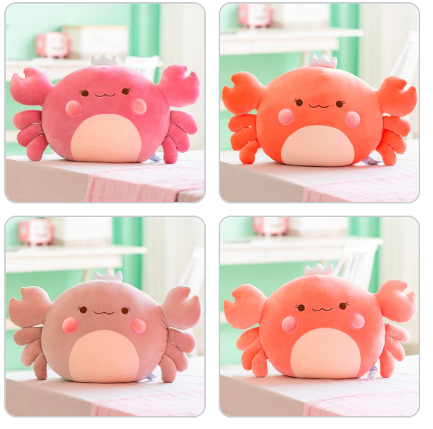 Crab Plush Toys 58cm (Grey/Pink/Purple/Orange)