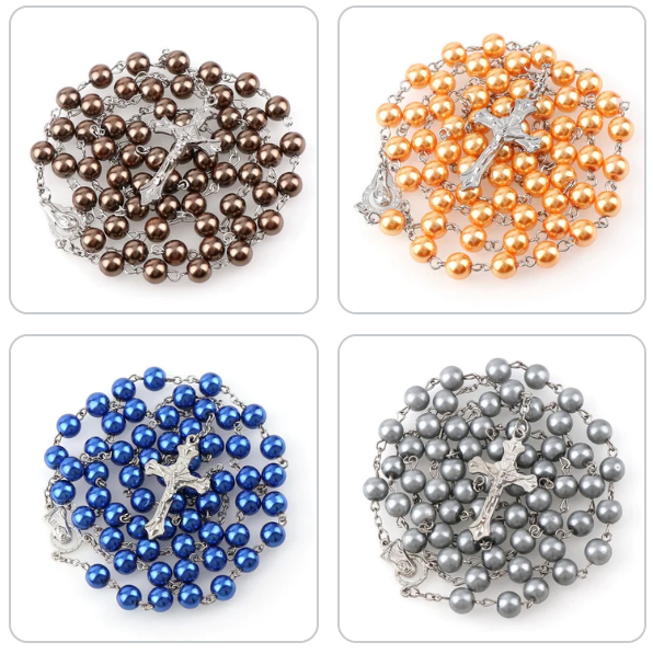 Rosary (Imitation Pearl Beads) 15 Colors