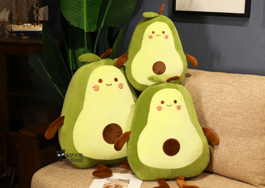 Cute Avocado Pillow Plush Toys 50cm-100cm