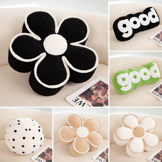 Flowers/Sphere/Word(Good) Plush Pillow Toys