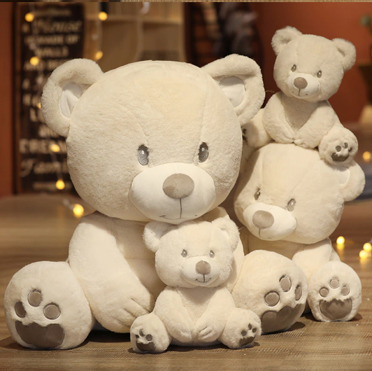 White Teddy Bear Plush Toys 25cm/40cm/60cm