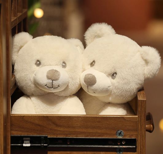 White Teddy Bear Plush Toys 25cm/40cm/60cm