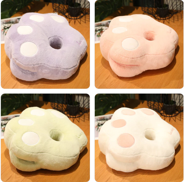 Cat's Paw Shaped Pillow and Hand Warmer Plush Toys 37x33cm