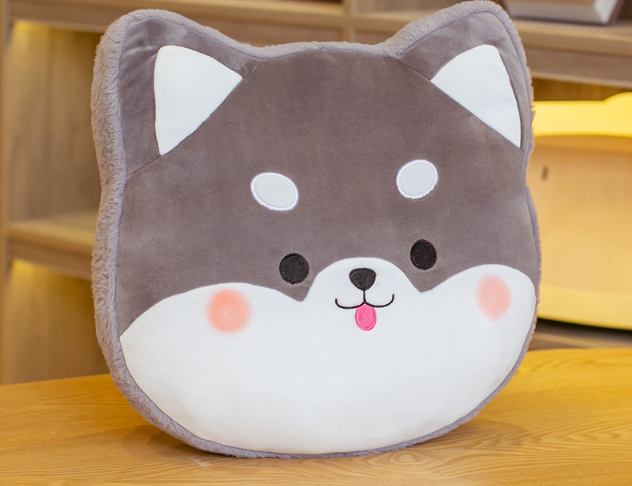 Animal ( Shiba Inu Dog/Husky/Pig/Cat) Big Head Pillow Plush Toys 40cm