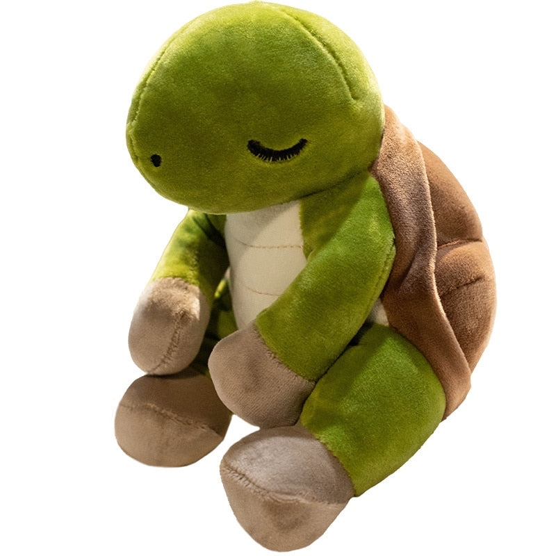 Cute Sleeping Turtle Plush Toys 18cm - Blue/Green/Pink/Purple