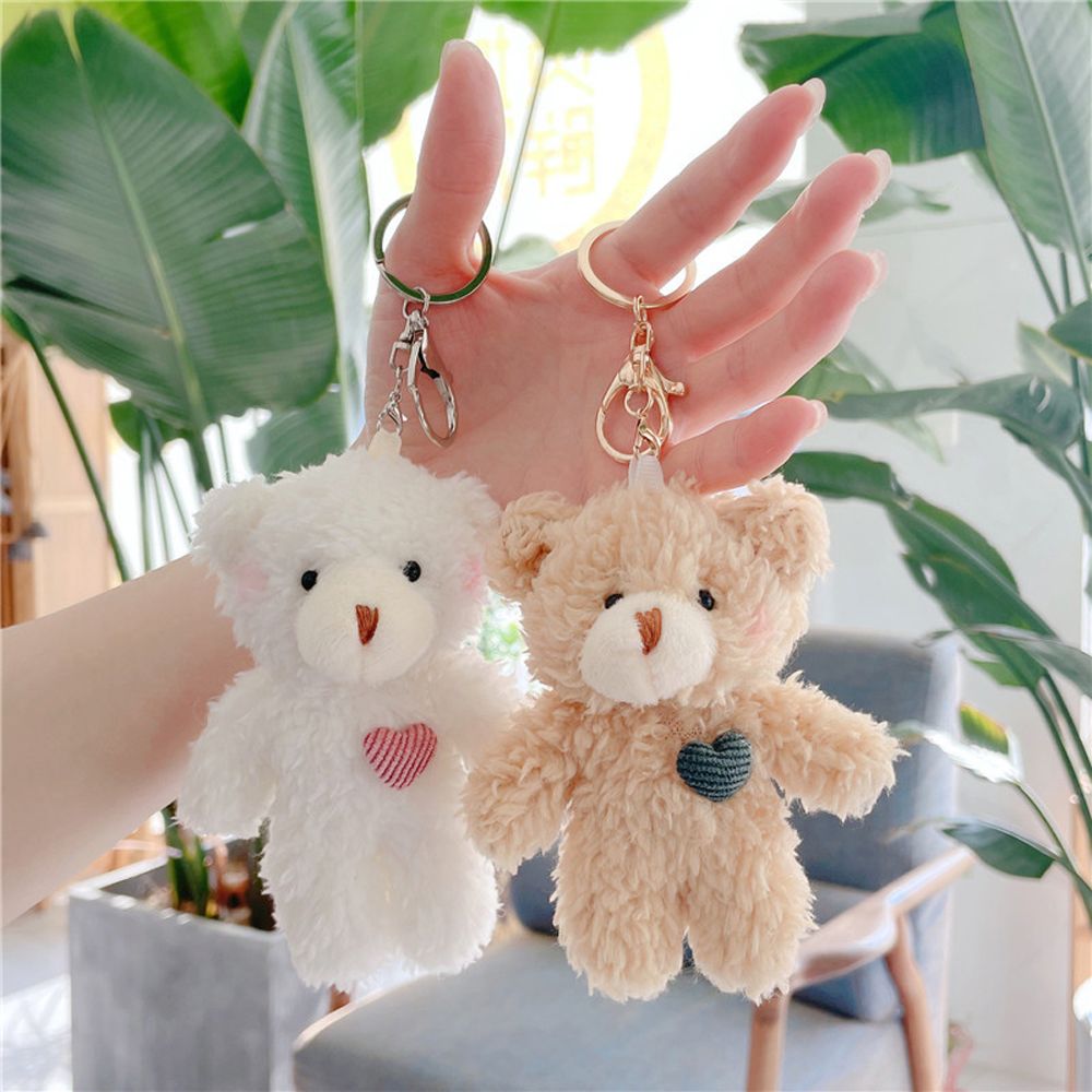 Animal (Bear/Rabbit/Dog) Plush Keychain 11cm