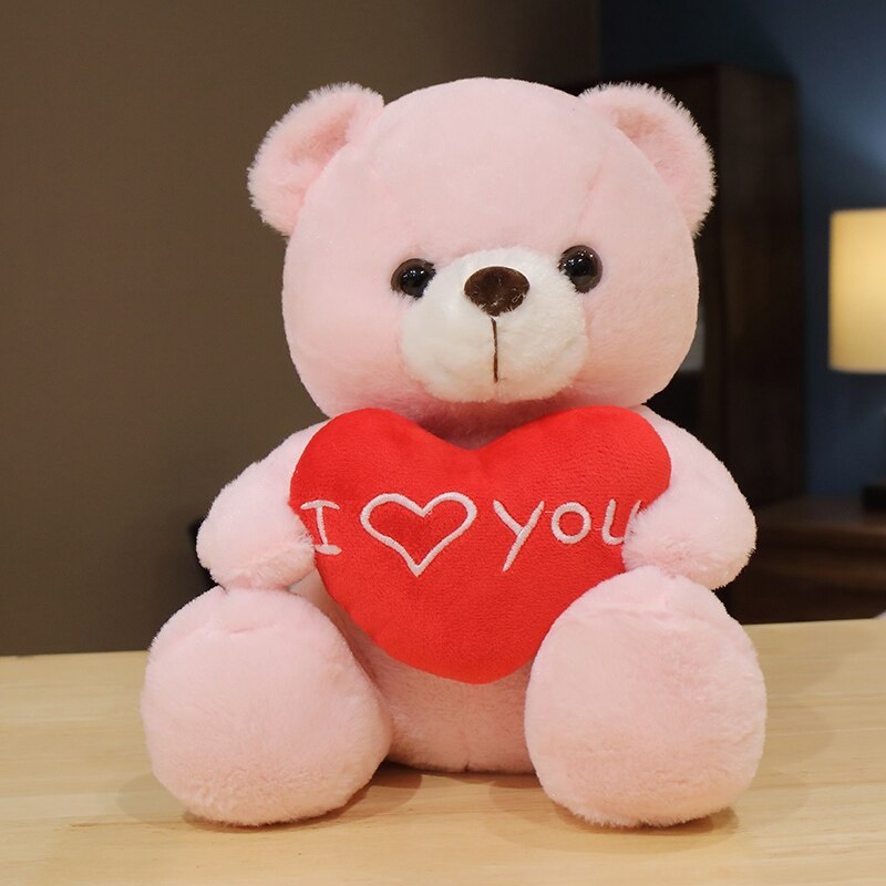 Teddy Bear Plush Toys (Bear Holding "I Love You" Heart) 28cm